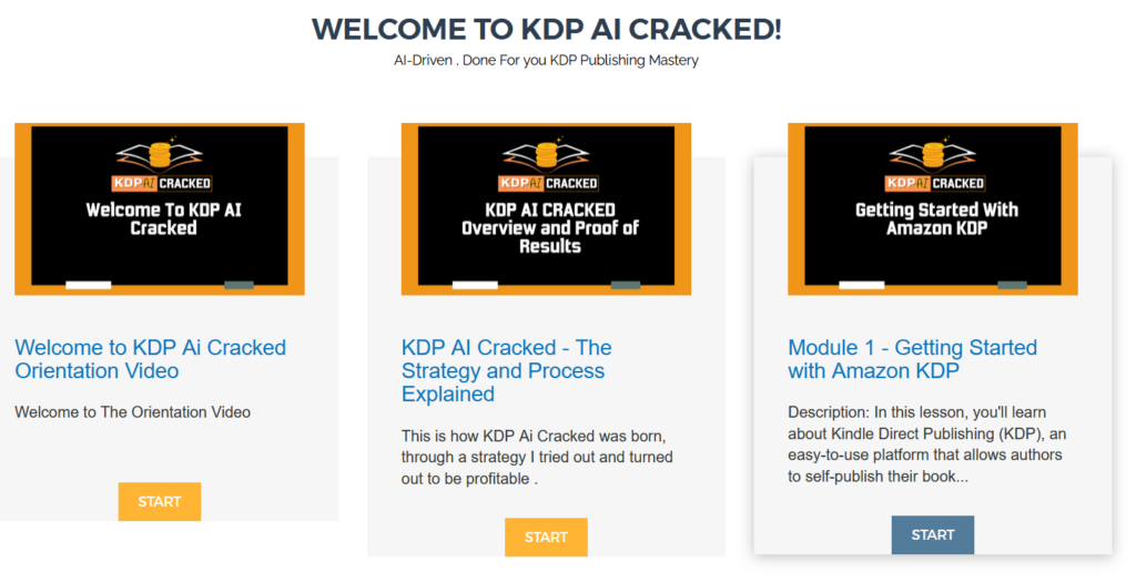 KDP AI Cracked Review - Members Area