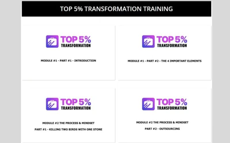 Top 5% Transformation Review - Members Area